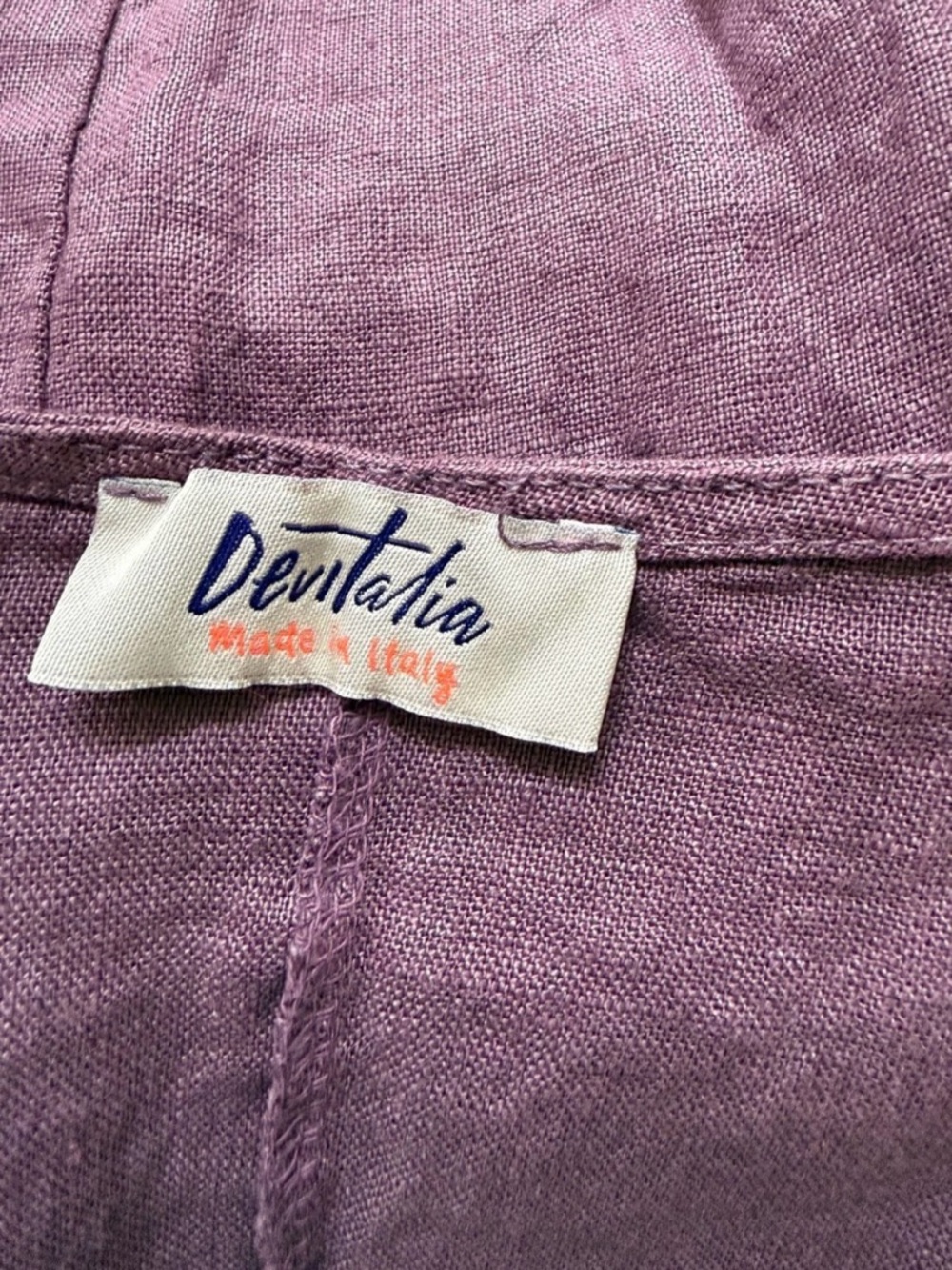 DEVITALIA Linen Ruffle Top Tunic, One Size - Picture 3 of 6